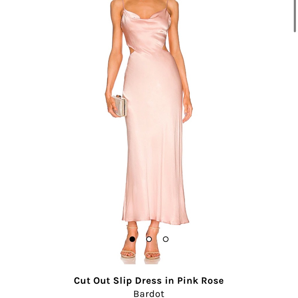 Bardot cut out slip dress